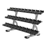 Precor Discovery Series 3 Tier, 15 Pair Dumbbell Rack